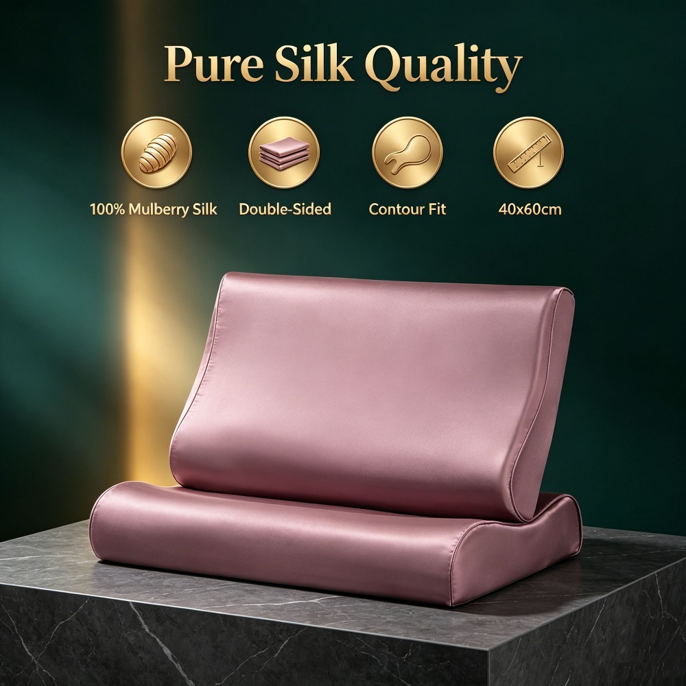 Silk Pillowcase Set - Conjunto de 2 Fronhas de Seda