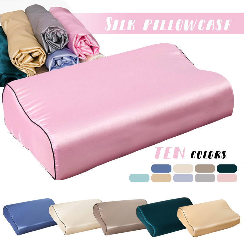 Silk Pillowcase Set - Fronha de látex de cetim de