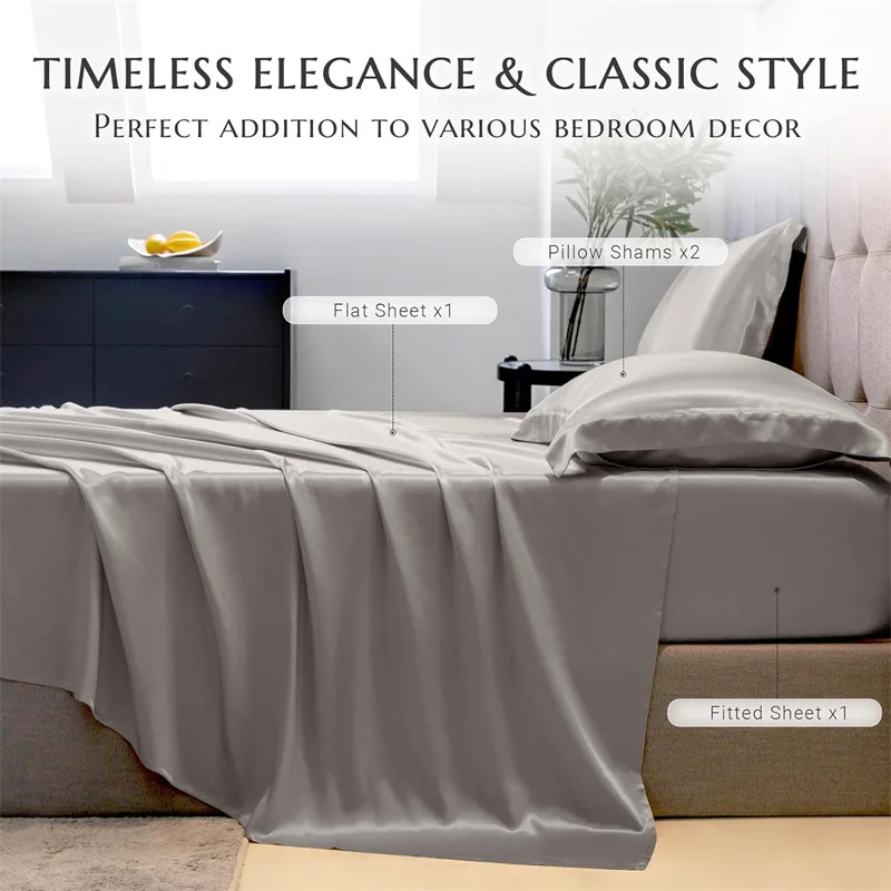 Conjunto de Lençóis de Seda de - Silk Pillowcase Set avaliação e preço