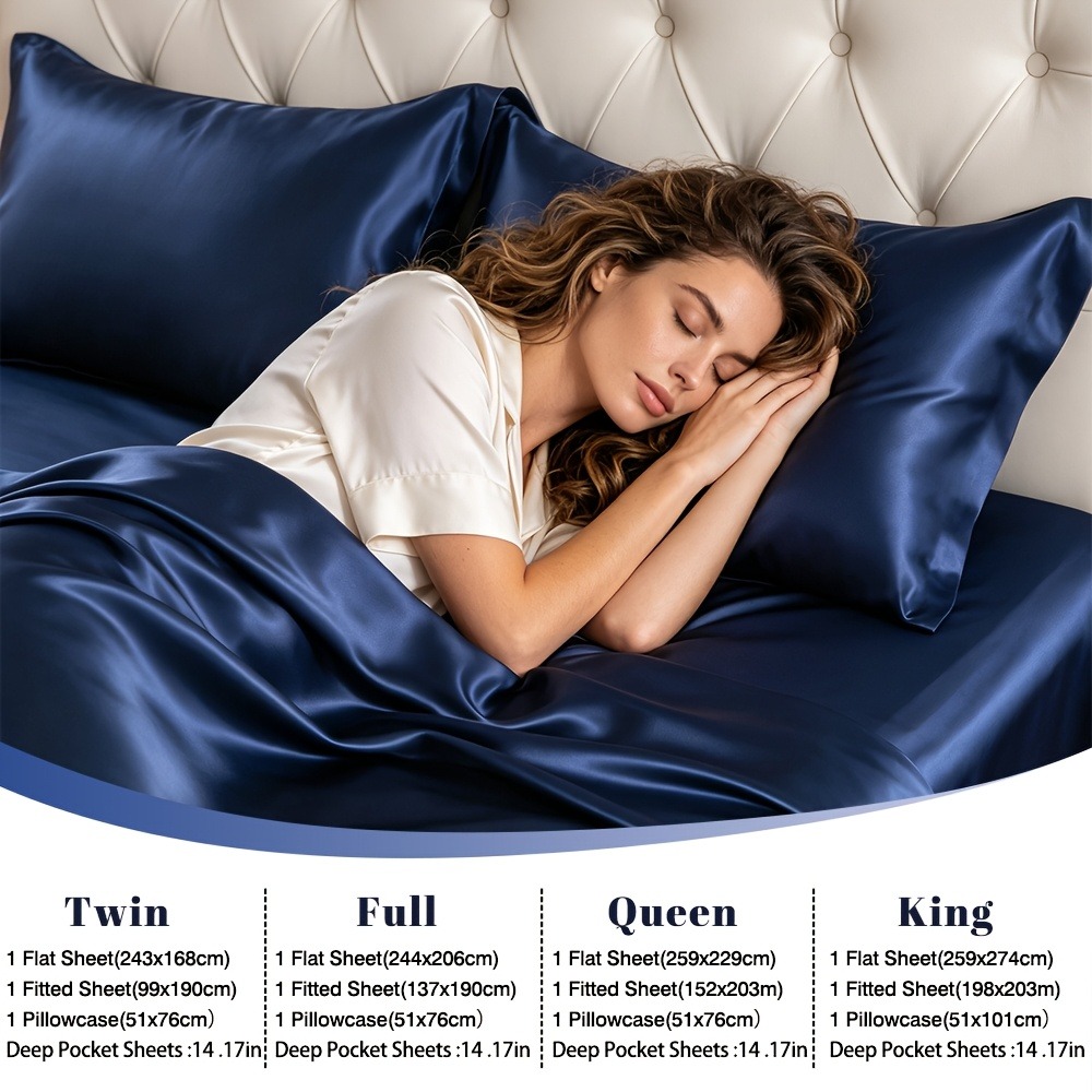 Conjunto Premium de 4 Peças de - Silk Pillowcase Set avaliação e preço