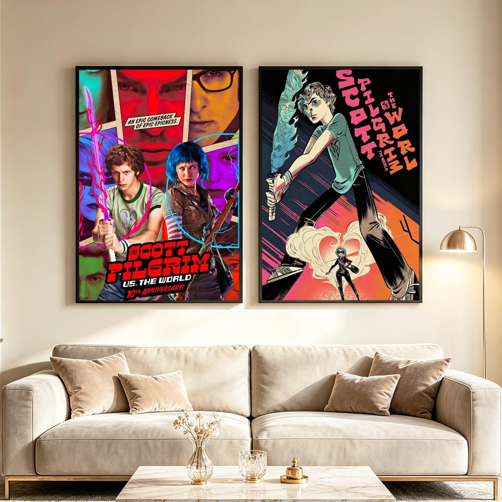 Pôster do filme Scott Pilgrim  - Luxury Lifestyle Wallpaper avaliação e preço