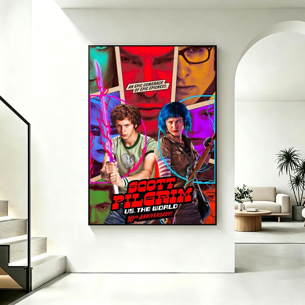 Pôster do filme Scott Pilgrim  - Luxury Lifestyle Wallpaper avaliação e preço