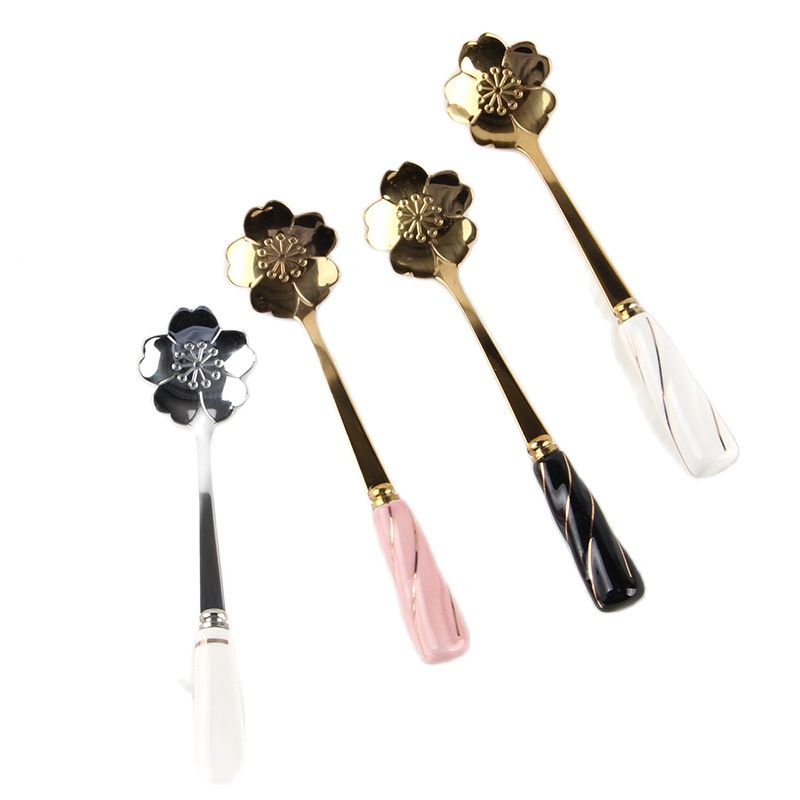 Talheres de café mexendo colhe - Gold Cutlery Flatware avaliação e preço